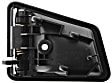 Front, Driver and Passenger Side Interior Door Handles, Textured Black, Without Door Lock Hole, 4-Door