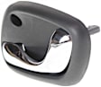 Front and Rear, Driver Side Interior Door Handles, Gray Bezel with Chrome Lever, without Door Lock Hole, Wagon/Sedan