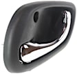 Front and Rear, Driver Side Interior Door Handles, Gray Bezel with Chrome Lever, without Door Lock Hole, Wagon/Sedan