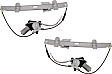 2004 Chevrolet Tracker Base - Front, Driver and Passenger Side Power Window Regulator, With Motor