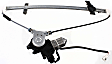 Rear, Driver and Passenger Side Power Window Regulator, With Motor