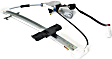 Rear, Driver and Passenger Side Power Window Regulator, With Motor