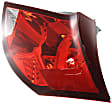 Driver and Passenger Side Halogen Tail Light, Without bulb(s), OE Replacement