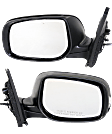Driver and Passenger Side Mirrors, Power Adjust, Manual Folding, Non-Heated, Paintable, In-housing Signal Light, No Memory, No Puddle Light, No Auto-Dimming, No Blind Spot Feature