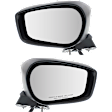 2013-2016 Scion FR-S - Driver and Passenger Side Mirrors, Power, Manual Folding, Non-Heated, Textured Black, No Signal Light, No Memory, No Puddle Light, No Auto-Dimming, No Blind Spot Feature