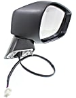 2013 Scion FR-S - Driver and Passenger Side Mirror, Power Adjust, Heated, Textured Black, Manual Folding, No Signal Light, No Blind Spot Feature, No Memory, No Puddle Light, No Auto-Dimming
