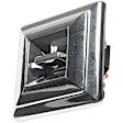SET-SIDS916-2 Rear, Driver and Passenger Side Window Switches, Chrome