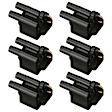 1993 Mitsubishi 3000GT - Ignition Coil, Set of 6, 3.0L 6Cyl, Standard OE Replacement