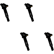 SET-SIUF558-4 Ignition Coil, Set of 4, Standard OE Replacement