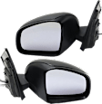 Driver and Passenger Side Mirrors, Manual Adjust, Manual Folding, Non-Heated, Textured Black, No Signal Light, No Memory, No Puddle Light, No Auto-Dimming