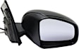 Driver and Passenger Side Mirrors, Manual Adjust, Manual Folding, Non-Heated, Textured Black, No Signal Light, No Memory, No Puddle Light, No Auto-Dimming