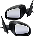 Driver and Passenger Side Mirrors, Power, Manual Folding, Heated, Textured Black, No Signal Light, No Memory, No Puddle Light, No Auto-Dimming, No Blind Spot Feature