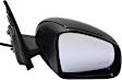 Driver and Passenger Side Mirrors, Power, Manual Folding, Heated, Textured Black, No Signal Light, No Memory, No Puddle Light, No Auto-Dimming, No Blind Spot Feature