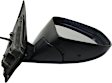 Driver and Passenger Side Mirrors, Power, Manual Folding, Heated, Textured Black, No Signal Light, No Memory, No Puddle Light, No Auto-Dimming, No Blind Spot Feature