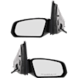 Sedan Driver and Passenger Side Mirror, Power Adjust, Non-Heated, Non-Folding, Textured Black, No Signal Light, No Memory, No Puddle Light, No Auto-Dim, No Blind Spot Feature