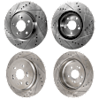 2012 Honda Odyssey - Front and Rear Brake Disc, Cross-drilled and Slotted, 5 Lugs, Front-320.04 mm/Rear-334 mm, 3.5L 6Cyl