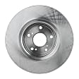 Front and Rear Brake Disc, 4-Wheel Set, Plain Surface, Vented, 5 Lugs, Pro-Line Series