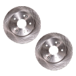 Rear Brake Disc, Natural Finish, Plain Surface, Solid, 5 Lugs, 259.59 mm, Pro-Line Series