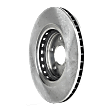 Front and Rear Brake Disc, 4-Wheel Set, Plain Surface, Vented - Front; Solid - Rear, 5 Lugs, Pro-Line Series