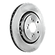 Front and Rear Brake Disc, 4-Wheel Set, Plain Surface, Vented - Front; Solid - Rear, 5 Lugs, Pro-Line Series
