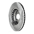 Front and Rear Brake Disc, 4-Wheel Set, Plain Surface, Vented - Front; Solid - Rear, 5 Lugs, Pro-Line Series