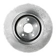 Front and Rear Brake Disc, 4-Wheel Set, Plain Surface, Vented - Front; Solid - Rear, 5 Lugs, Pro-Line Series