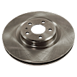 Front Brake Disc, Natural Finish, Plain Surface, Vented, 5 Lugs, 344.68 mm, Pro-Line Series