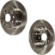 Rear Brake Disc, Natural Finish, Plain Surface, Solid, 5 Lugs, 282.45 mm, Pro-Line Series