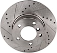 2006 BMW 325i - Front Brake Disc, Cross-drilled and Slotted, Vented, 5 Lugs, 3.0L 6Cyl, Pro-Line Series