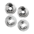 Front and Rear Brake Disc, 4-Wheel Set, Plain Surface, Vented, 5 Lugs, Pro-Line Series