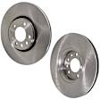 Front and Rear Brake Disc, 4-Wheel Set, Plain Surface, Vented, 5 Lugs, Pro-Line Series