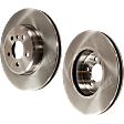 Front Brake Disc, Natural Finish, Plain Surface, Vented, 5 Lugs, 347.9 mm, 3.0L, 6Cyl, Pro-Line Series