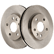 Front Brake Discs, Plain Surface, Vented, 5 Lugs, For Models With 296mm Front Disc, Single Piston Front Calipers, Pro-Line Series