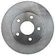 Front and Rear Brake Discs, 4-Wheel Set, Plain Surface, Vented - Front, Solid - Rear, 5 Lugs, 10.94 in. Disc Diameter, Pro-Line Series