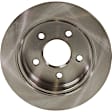 Front and Rear Brake Discs, 4-Wheel Set, Plain Surface, Vented - Front, Solid - Rear, 5 Lugs, 10.94 in. Disc Diameter, Pro-Line Series