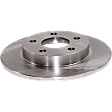 Rear Brake Discs, Plain Surface, Solid, 5 Lugs, 11.07 in. Disc Diameter, Pro-Line Series