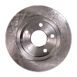 Rear Brake Discs, Plain Surface, Solid, 5 Lugs, 11.07 in. Disc Diameter, Pro-Line Series