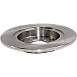 Rear Brake Discs, Plain Surface, Solid, 5 Lugs, 11.07 in. Disc Diameter, Pro-Line Series