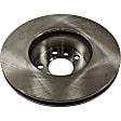 Front Brake Disc, Plain Surface, Vented, 5 Lugs, Pro-Line Series