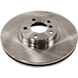 Front Brake Disc, Natural Finish, Plain Surface, Vented, 5 Lugs, 347.98 mm, Pro-Line Series