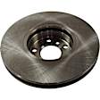 Front Brake Disc, Natural Finish, Plain Surface, Vented, 5 Lugs, 331.98 mm, 3.0L, 6Cyl, Pro-Line Series
