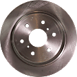 Rear Brake Disc, Natural Finish, Plain Surface, Vented, 6 Lugs, 344.93 mm, Pro-Line Series