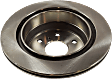Rear Brake Disc, Natural Finish, Plain Surface, Vented, 6 Lugs, 344.93 mm, Pro-Line Series