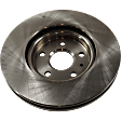 Front Brake Discs, Plain Surface, Vented, 5 Lugs, 12.64 in. Disc Diameter, 321mm Front Disc, Pro-Line Series