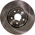 Front Brake Discs, Plain Surface, Vented, 5 Lugs, 12.64 in. Disc Diameter, 321mm Front Disc, Pro-Line Series