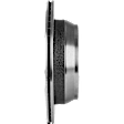 Rear Brake Disc, Cross-drilled and Slotted, Vented, 6 Lugs, Pro Line Series