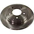 Rear Brake Disc, Natural Finish, Plain Surface, Solid, 5 Lugs, 270.26 mm, Pro-Line Series