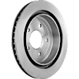 Front and Rear Brake Discs, 4-Wheel Set, Plain Surface, Vented, 5 Lugs, 12.79 in. Front/12.01 in. Rear Disc Diameter, Pro-Line Series