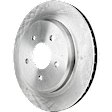 Front and Rear Brake Discs, 4-Wheel Set, Plain Surface, Vented, 5 Lugs, 12.79 in. Front/12.01 in. Rear Disc Diameter, Pro-Line Series