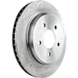 Front and Rear Brake Discs, 4-Wheel Set, Plain Surface, Vented, 5 Lugs, 12.79 in. Front/12.01 in. Rear Disc Diameter, Pro-Line Series